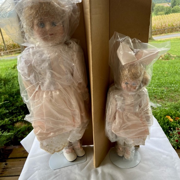 Vintage Unopened Mother/Daughter Bisque Dolls